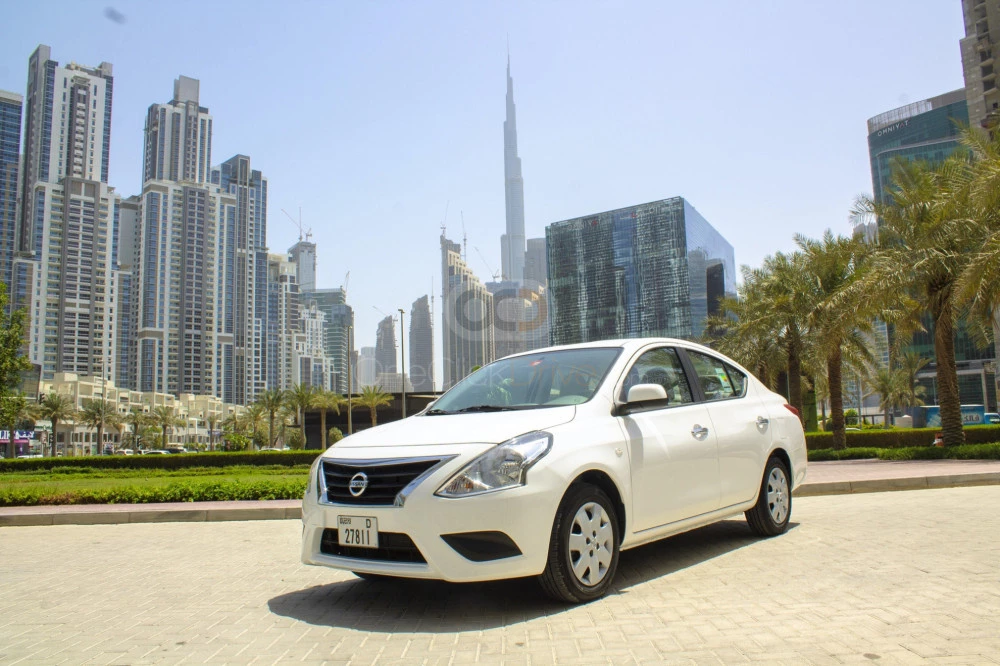 wit Nissan Zonnig 2020 for rent in Dubai 6